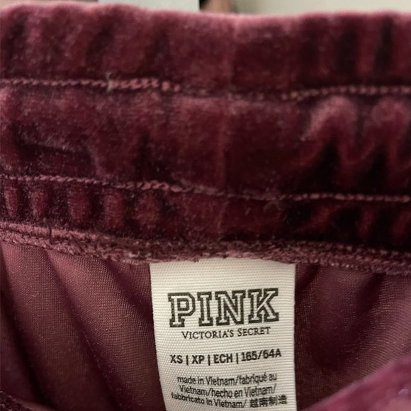 Victoria's Secret PINK SET Velour Jogger & T-Shirt - Picture 4 of 4